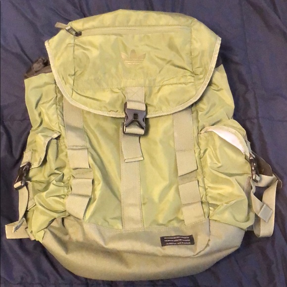adidas army green backpack